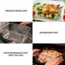 220oz/6500ml/28cup Extra Large Glass Storage Containers with Airtight Lid - Borosilicate Large Glass Food Storage for Rotisserie Chicken, Turkey - XL Big Glass Soup Bowls Freezer to Oven Safe