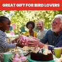 More Birds Bird Health+ Ruby Hummingbird Feeder, Glass Hummingbird Feeders for Outdoors, 4 Feeding Stations, 10 Ounces, Ruby Red