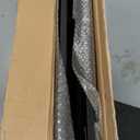 Metal Planter Box, No Installation Galvanized Steel Folding Rectangular Planter with Drainage Holes, 35.5"x 10"x 28" Black Outdoor Planter for Porch/Patio/Garden (Large)