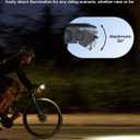 RAVEMEN FR1000 Bike Lights for Night Riding, Bicycle Light & Mount Integrated Design, 30 Adjustable Bike Headlight, Auto On/Off, Compatible with Garmin/Wahoo/Bryton Bike Computer, Fit 31.8-35MM Bar