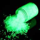 Shiny Stone Glow in The Dark Gravel Stones Rocks, Aquarium Gravel, Glow Rocks Stones, Decorative Rocks for Fish Tank Aquarium Garden Planter Landscape Decoration,280g/10oz (3-5mm, Yellow Green)