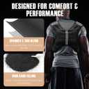 NATURELUX Weighted Vest Men or Women - 10lbs Weights with Reflective Stripe, Weighted Vest for Workout Equipment for Strength Training Running - Walking Weight Loss