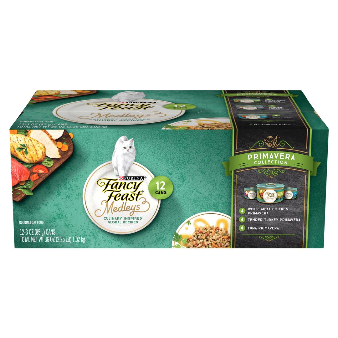FANCY FEAST Medleys Primavera Collection Variety, 2 Pack x 12ct 85g, BBD 05/20/2028
