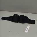 Vertvie Seamless No-Slip Strapless Bra for Women Push Up Bnadeau Bra Full Coverage Tube Top Bralettes (Black,Medium)