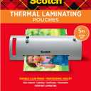 Scotch Thermal Laminating Pouches Premium Quality, 5 Mil Thick for Extra Protection, 50 Pack Letter Size Laminating Sheets, Our Most Durable Lamination Pouch, 8.9 x 11.4 inches, Clear