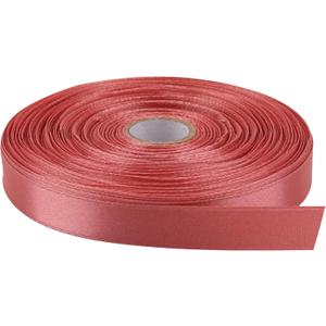 3 x 1/2 Inch x 50 Yards Polyester Ribbon - Rose Gold | Single-Faced Craft Ribbon for Bows, Gift Packaging, Scrapbooking