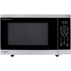 SHARP Countertop Microwave Oven with Removable 12.4" Carousel Turntable, 1100 Watt, 1.4 Cubic Feet, Stainless Steel