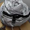 30 Layers Heavy Duty SUV Car Cover for Automobiles All Weather Waterproof, Outdoor Snowproof UV Protection Windproof, Door Zipper, Soft Cotton Universal Car Covers (Silver, Fit SUV 191"-200")