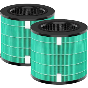 Replacement Air Filter MK08 MK09 Compatible With MK08W MK09W Purifier,H13 True HEPA 4-Stage Filtration Activated Carbon Filter(2-Pack)