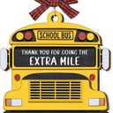 School Bus Christmas Ornament 2025 - Appreciation Gifts for School Bus Driver, Thank You Ornaments for Christmas Tree, Xmas Gift for Tree Decor, Thank You Gifts for Men