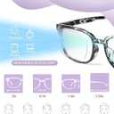 NOVIVON Reading Glasses +2.0 with 6 Cases  Blue Light Blocking Readers for Women & Men, Computer eye glasses, Cheaters