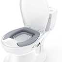 Potty Training Toilet for Baby, Realistic Potty Training Toilet with Soft Seat,Realistic Flushing Sound,Removable Pot,Storage Tank,Toilet Paper Holder,Splash Guard,Non-Slip for Toddler