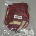 Women's Y2K Leather Halter Top Backless Corset Bustier Top Lace Up Sexy Going Out Crop Tank Halter Neck Party Club (Burgundy) XL