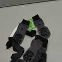 EXPAWLORER 6PCS Anti-Slip Dog Socks to Prevent Licking Paws, Dog Shoes for Hot Pavement, Best Paw Protector Traction Control on Hardwood Floor, Dog Booties for Puppy Small Medium Large Senior Dogs (Black and Grey), Small (6 Count)