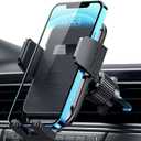 Qifutan Phone Mount for Car Vent [Upgraded Metal Clip] Cell Phone Holder Car Hands Free Cradle in Vehicle Car Phone Holder Mount for Smartphone, iPhone, Cell Phone Automobile Cradles Universal