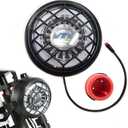 E-Bike Head Light Super Bright LED Light for Bike 36V 48V Safety LED Front Light for Night Riding Waterproof 2-Pin Connector