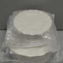 120PCS Ivory White Plastic Plates, Heavy Duty Disposable Party Plate with Gold Rim, Fancy 60 Dinner & 60 Dessert Plates for Parties and Wedding