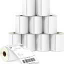 BETCKEY - Compatible DYMO 1744907 (4" x 6") Shipping Labels, Perforated, Compatible with DYMO Labelwriter 4XL Rollo & Zebra, NOT Fit 5XL [10 Rolls/2200 Labels]