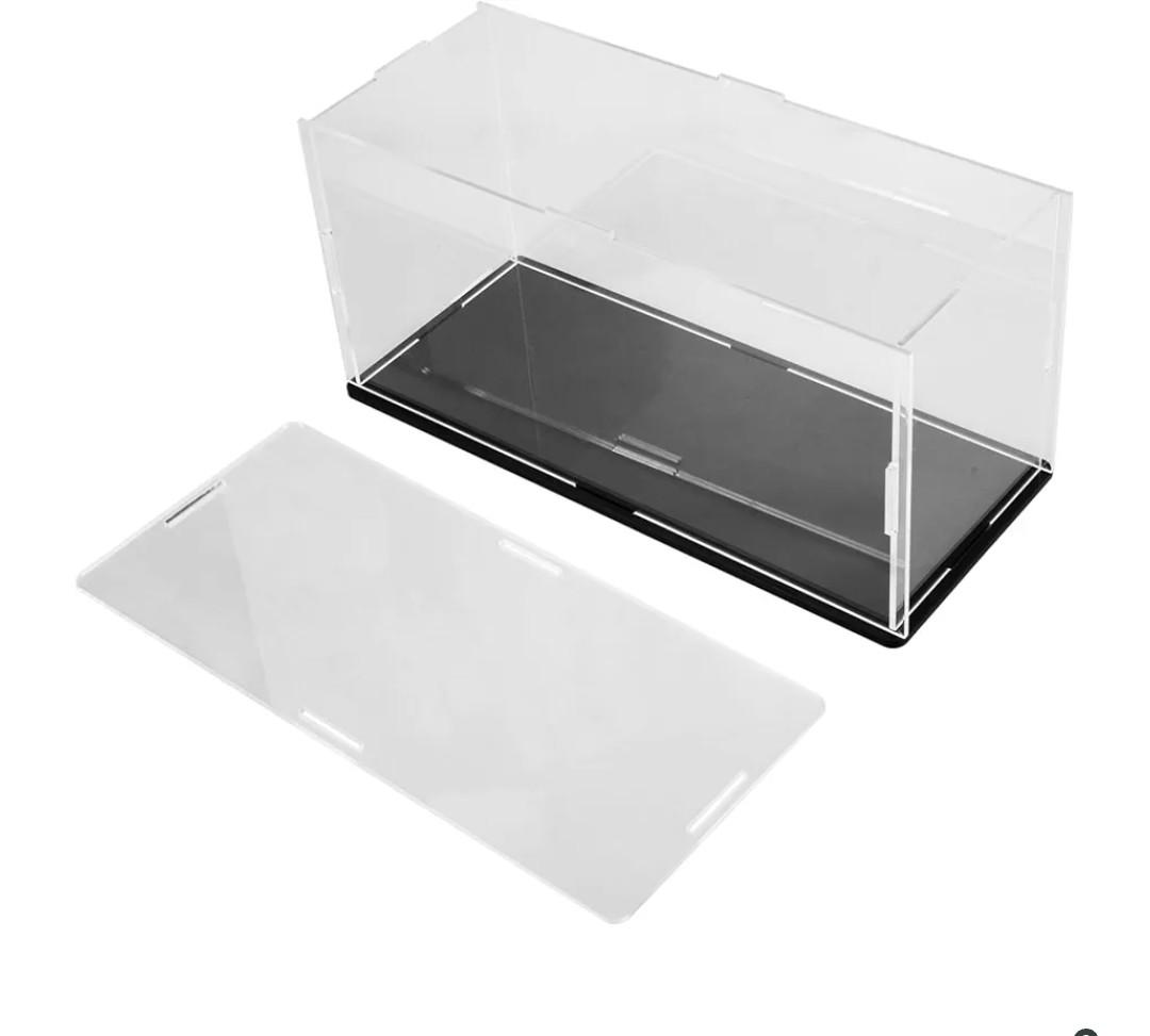 TOYANDONA Display Case Box Figures Doll Protection Showcase Multi Functional Storage for Collectibles and Models
