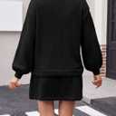 Tankaneo 2 Piece Sweater Sets for Women Long Sleeve Cardigan Outfits Mini Skirts Knit Matching Lounge Set (Black)