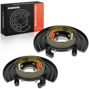 A-Premium Rear Driver and Passenger Loaded Parking Brake Backing Plate Assembly Compatible with Ford Models - F-250 F250 1999, F-250 Super Duty/F-350 Super Duty 1999-2004, 2-PC Set