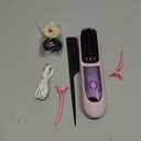 Go Brush Pro 2026, Portable Straightener Brushs for Travel, with LCD Temperature Display, Fast Heating Cordless Mini Hair Brushs (Purple)