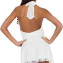Forever 21 Women's Halter Neck Mini Lace Dress, XS