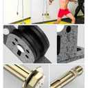 Silent Cable-Pulley-Wheel Fit for Home Gym Equipment, Clothesline, LAT Pulldown Machine, Lifting - Heavy Duty Single Mounted Pulley Block with Fixed Bearing (1)