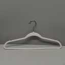 Hangers 50 Pack,Ultra-Thin Plastic Clothes Hangers (17.7 Inch) - Space-Saving Slim Hangers with Non-Slip Grooves for Wardrobe, Closet & Dorm Organization(White)