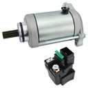 Starter Motor & Solenoid Relay for Suzuki Vinson 500 4x4 LT-A500F 2002-2007, Vinson 500 4x4 LT-F500F 2003-2007, 31100-44D10 31100-44D21 3545-024