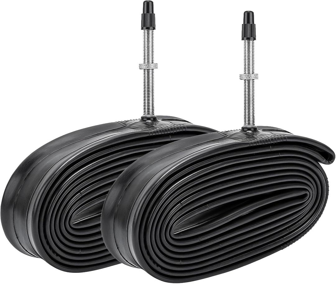 Heavy Duty 26 Bike Tubes 26x1.75/2.25 FV48MM Presta Valve 26" Bicycle Tubes ETRTO 45/57-559 Inner Tubes Compatible with 26x1.75 26x1.95 26x2.0 26x2.10 26x2.125 26x2.25 Bike Tire Tubes (2-PCS)