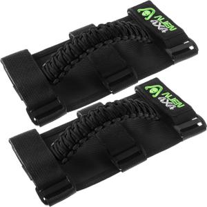 Alien Sunshade Jeep Grab Handles Black - Fits 1955-2023 Wrangler JL, JK, TJ, YJ & Gladiator Accessories - Jeep Wrangler Accessories Grab Handles