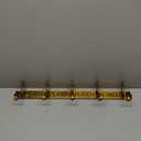 Vintage Wall Mounted Coat Rack 1Pcs Row of Heavy Duty Hook, Gold Coat Hooks Antique Decorative Hooks for Bathroom, Bedroom, Entryway, Durable Aluminum Wall Hook (B)