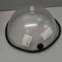 Smoking Cloche Dome Cover 10 inch Lid for Smoke Infuser, Version 1, Specialized Accessory for Smoker Gun Smoking Infusion Plates, Bowls and Glasses, Transparent