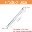 1 Pair 10 Inch Drawer Slides, White Coated Steel Drawer Track, Removable Bottom Mount Drawer Rails with Smooth Sliding Nylon Wheels