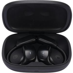 FOSA LX-80 Bluetooth Translation Earbuds with Digital Touchscreen, 144 Languages Real Time Translator Open Ear Headphones, with 6H Playtime, HD Mic, for Calls, Music, Black