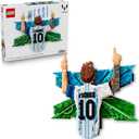 LEGO Editions Lionel Messi – Celebration - Building Set for Boys & Girls, Ages 14+ - Collectible Soccer Gift for Fans - Kids Bedroom or Shelf Decor - 43018