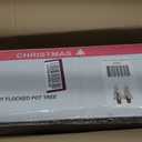 ARAKIEL S/2-3.5FT PRE-LIT Flocked Pot Tree