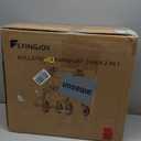 Helavo 2 in 1 Walker Wheelchair Combo - Foldable Aluminum Rollator with Footrests - Convertible to a Transport Chair, 300 lbs Load Capacity - Maximum Mobility in All Situations