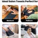 Avalon Towels Salon Towel - Grey Hand Towels Bulk Pack of 24 - 100% Cotton Absorbent Spa, Facial & Gym Towel for Working Out - 16x27 Inches (Not Bleach Proof)
