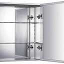 Whitehaus Collection WHKAL Medicine Cabinet, Aluminum