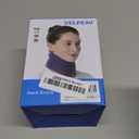 VELPEAU Neck Brace for Neck Pain and Support - Soft Cervical Collar for Sleeping in Bed, Snoozing, Sleeping Upright, Anti-Snoring, Sleep Apnea for Women & Men (Blue, Comfort Version, Medium: 11.5-14"/3)