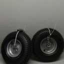 (2-Pack) 13x5.00-6 Lawn Mower Tires,13 Inch Tire & Wheel Assembly- 3/4" & 5/8" bushing, 3" Centered Hub,Replacement for lawn and Garden Turf mowers