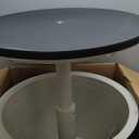 Keter Modern Cool Bar Outdoor Patio Furniture and Hot Tub Side Table with 7.5 Gallon Beer and Cooler, Dark Grey