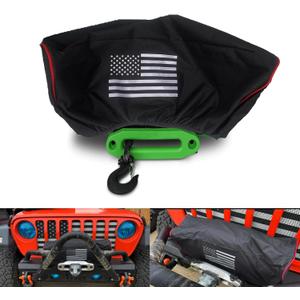 Winch Cover, Heavy Duty Waterproof Dust-Proof Winch Protection Cover, Ideal for Electric Winches 8500-17500 lbs for Jeep, ATV, Boat,Trailer,Sailboat etc,Indoor/Outdoor electric Winch Accessories.