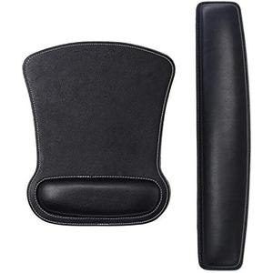 RICHEN Keyboard Wrist Rest Pad and Mouse Wrist Rest Support Mouse Pad Set,Sturdy & Comfortable & Lightweight for Easy Typing & Pain Relief-Ergonomic Support (Black)