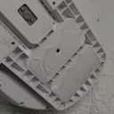 Generic Smart Wall Mounted Exfoliating Brush, Electric Body Scrubber with 4 Replaceable Heads, 7''Large Back Scrubber for Shower Wall, 3 Speed Adjustment Spin Scrubber for Back Cleansing