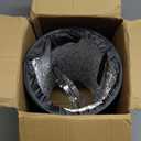 VIVOSUN Dryer Vent Hose, 8 inch Aluminum Foil Ducting, 25FT Long Heavy-Duty Dryer Hose Vent Kit for HVAC Ventilation, Exhaust, Duct Fan Systems, Black Flexible Air Duct w/ 2 Clamps