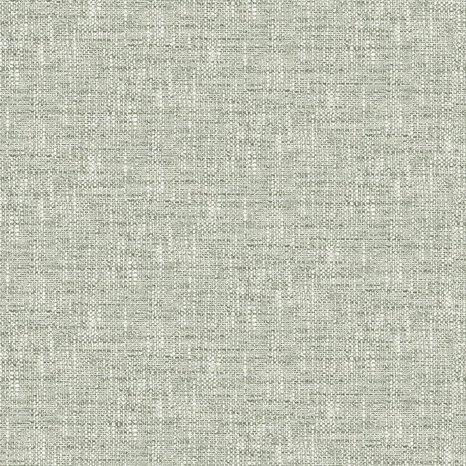 NuWallpaper Sage Poplin Peel and Stick Wallpaper, NUS5000