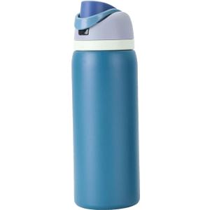 304 stainless steel vacuum insulated water bottleDouble Wall Insulated Water Bottle with Handle Leak Proof,Travel Office Outdoor (lake blue, 24oz)